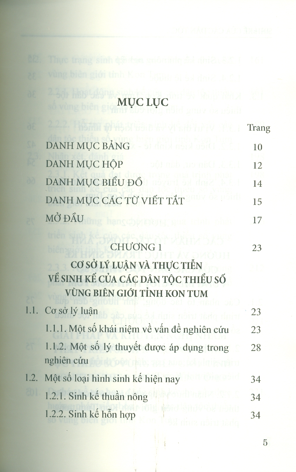Sinh Kế Của Các Dân Tộc Thiểu Số Vùng Biên Giới Tỉnh Kom Tum (Sách chuyên khảo) - TS. Dương Thị Ngọc Bích chủ biên