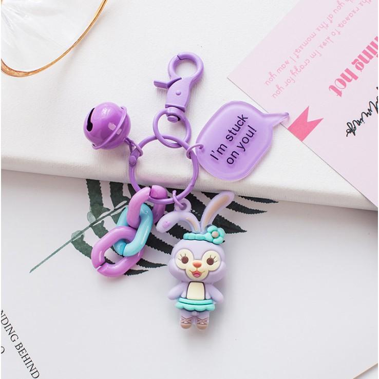 Móc Khóa Hoạt Hình Bông Full Phụ Kiện