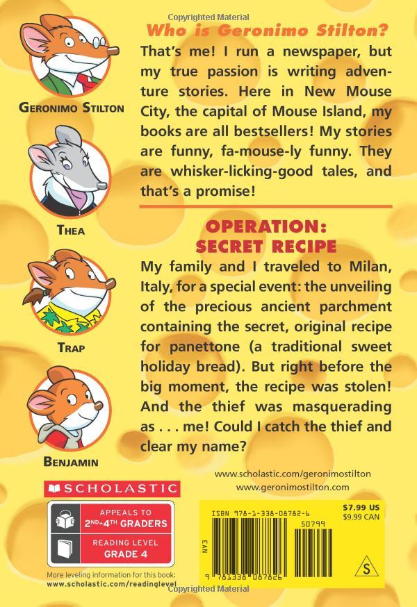 Sách ngoại văn: Operation: Secret Recipe (Geronimo Stilton #66), Volume 66
