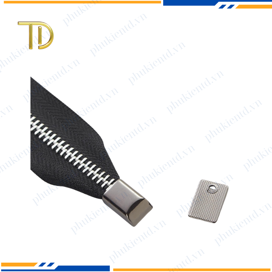 Chốt chặn dây kéo, Chặn đầu dây kéo túi xách, Đầu chặn dây khóa túi xách mạ điện độ bền 5-8 năm