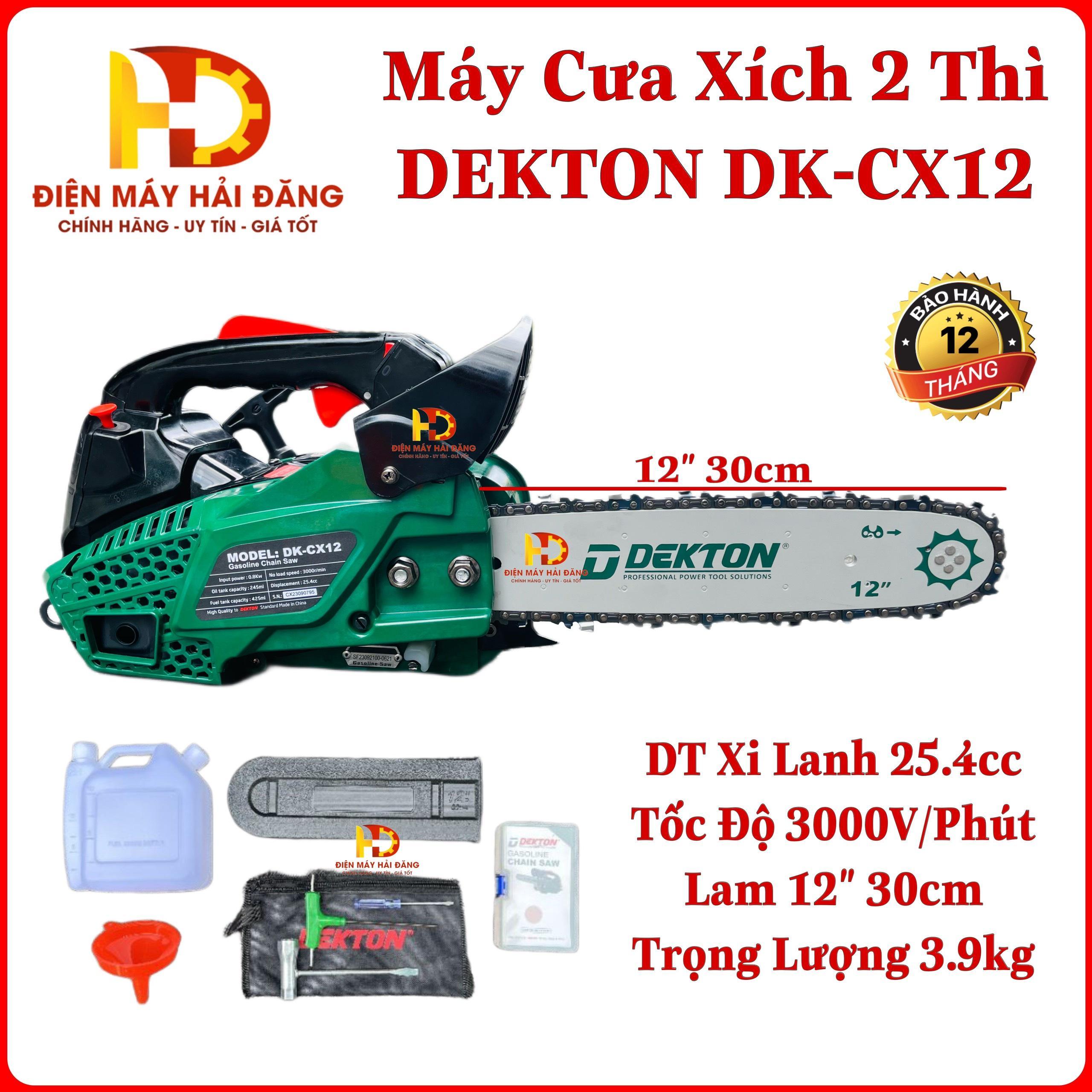 MÁY CƯA XĂNG DK-CX12 DEKTON -HÀNG CHÍNH HÃNG