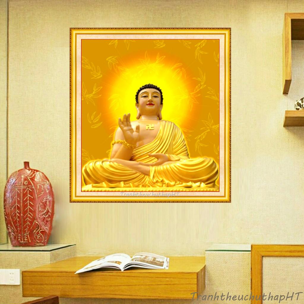 Tranh thêu chữ thập Phật Tổ LV3210 - tự thêu