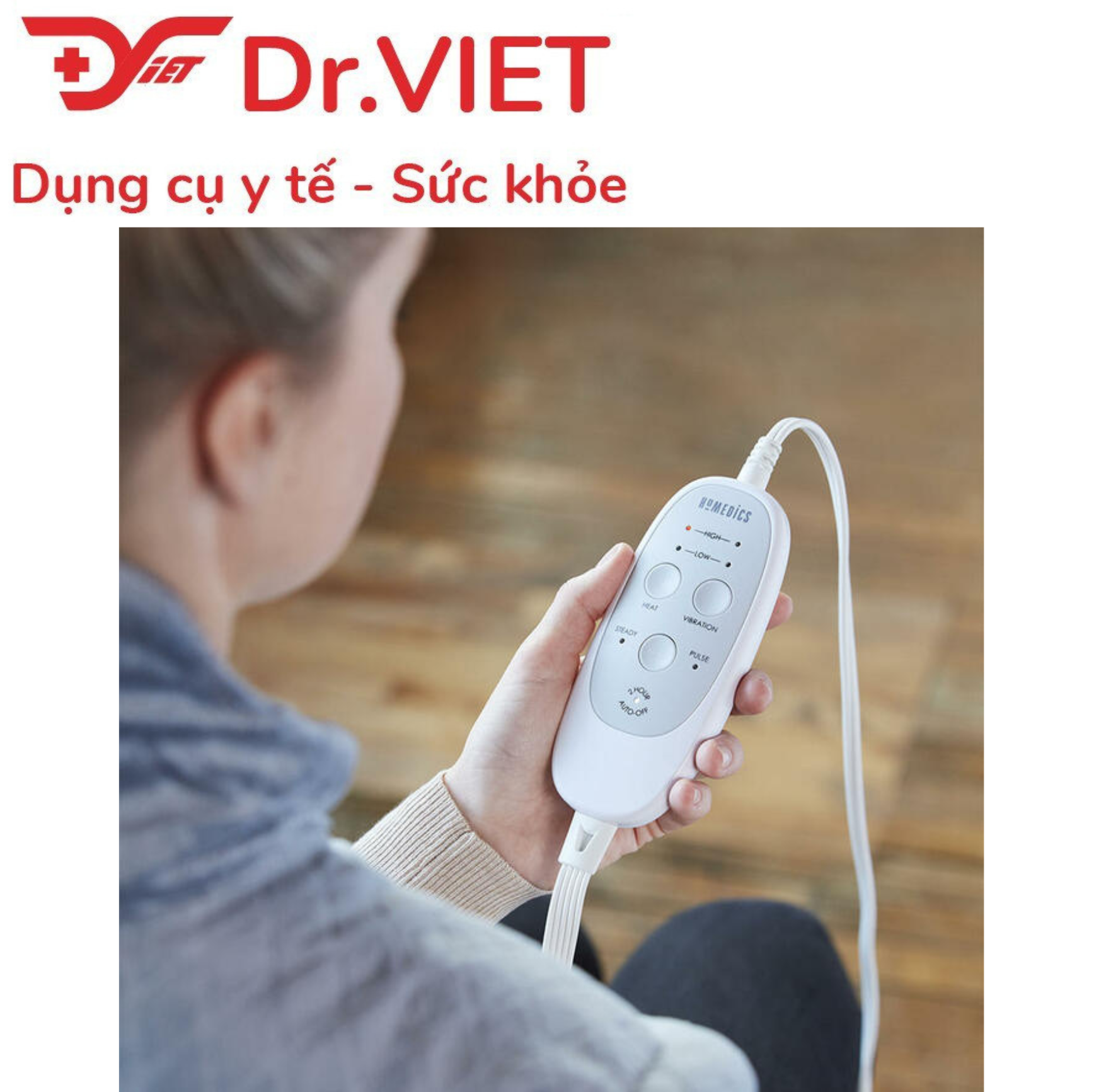Tấm choàng vai cổ, làm ấm và massage Homedics HPM-W36ALJ