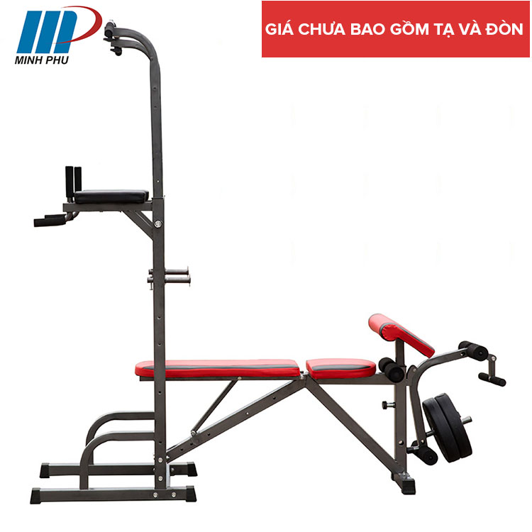 Ghế tập tạ đa năng MP-2016 New - Giàn tập GYM giá rẻ kết hợp xà đơn, xà kép | Dụng cụ thể hinh cho gia đình