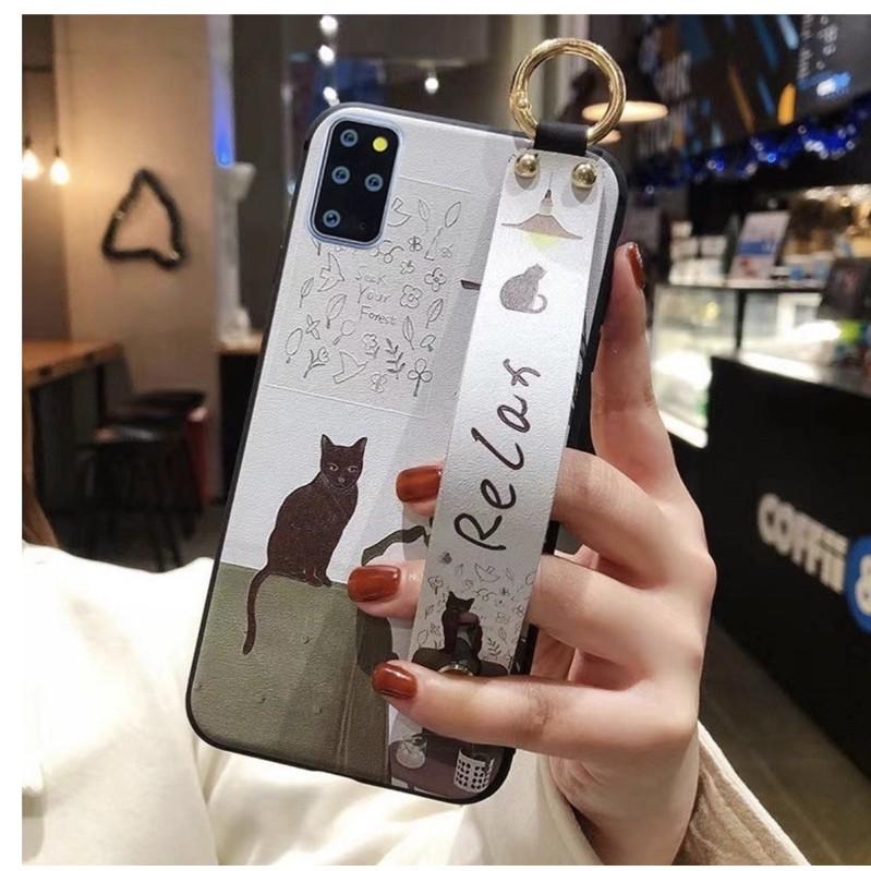 Ốp Lưng Mèo Relax Cho Dòng Samsung Galaxy Note 20 Ultra / Note 20 / Note 10 Plus / Note 10 / S20 Ultra / S20 Plus / S10 Plus / Note 10 Lite