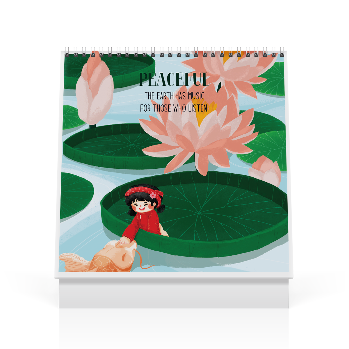 Lịch bàn 2022 Nhâm Dần 20x22 SDstationery LIVE LIKE A CHILD tiếng Anh hình vẽ em bé thiếu nhi trẻ em dễ thương