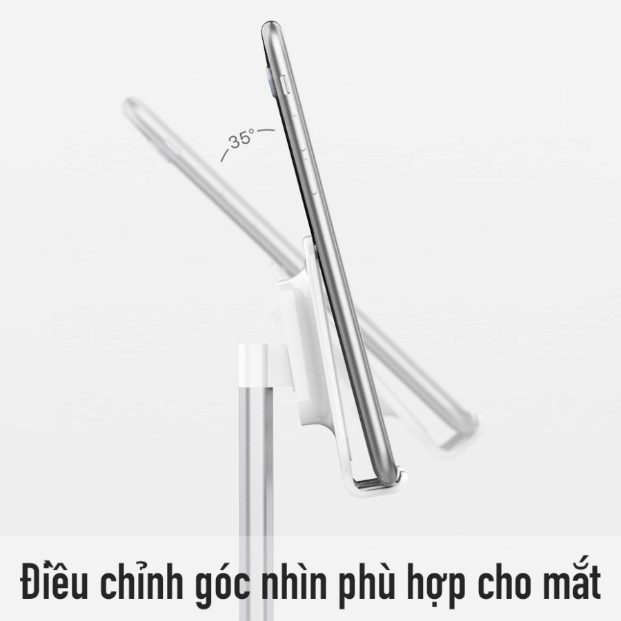 Giá đỡ kim loại đỡ điện thoại, ipad chất liệu hợp kim sang trọng, đế điều chỉnh được góc nhìn