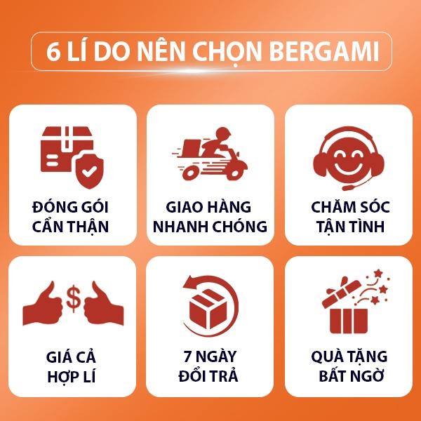 Sữa tắm dưỡng ẩm Bergami, tinh chất VITAMIN C từ CAM TƯƠI, cấp ẩm dưỡng sáng da thơm lâu lưu hương 12 giờ - 330ml