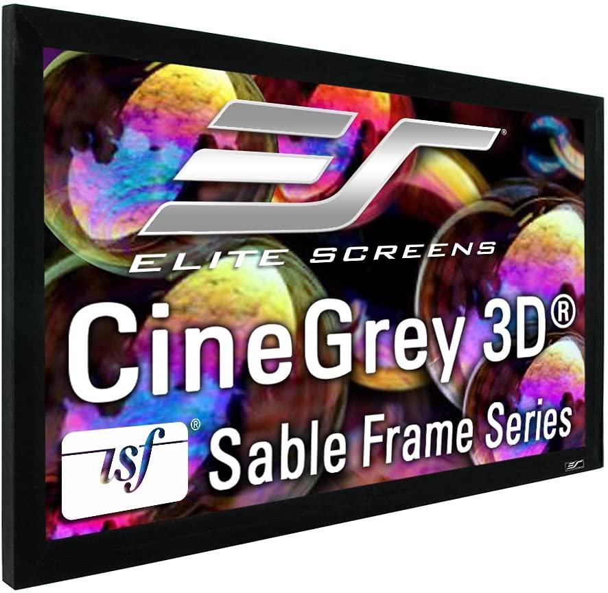 Màn Chiếu Elite Screens Dòng Sable Frame CineGrey 3D, 110 inch Tỷ lệ Khung Hình 16:9 (Vùng hiển thị 137.2 x 243.8 cm) 1.2 Gain (ER110DHD3) – Hàng Chính Hãng