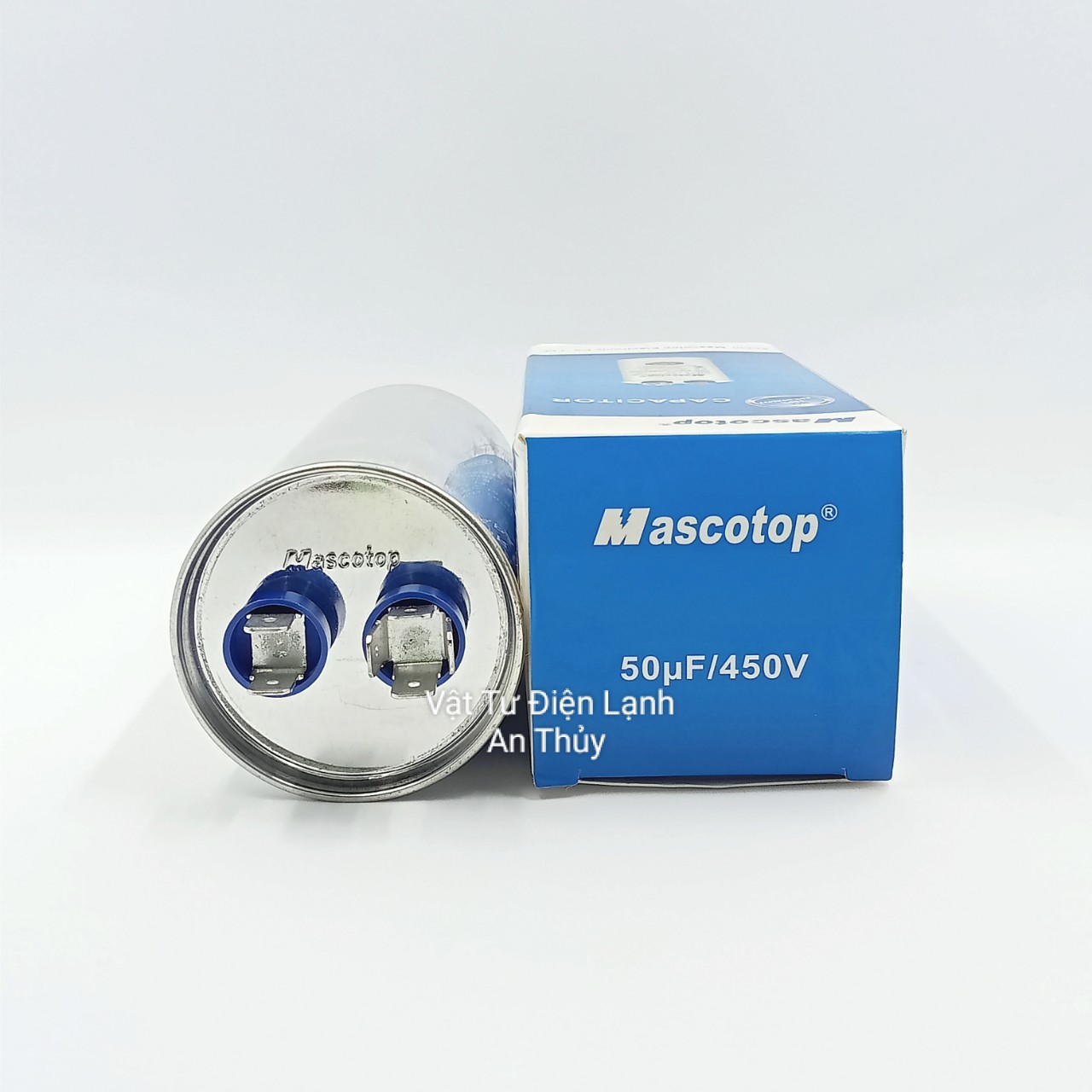 Tụ máy lạnh MASCOTOP 50uF 2 chân - Tụ điều hòa MASCOTOP 50uF 2 chân