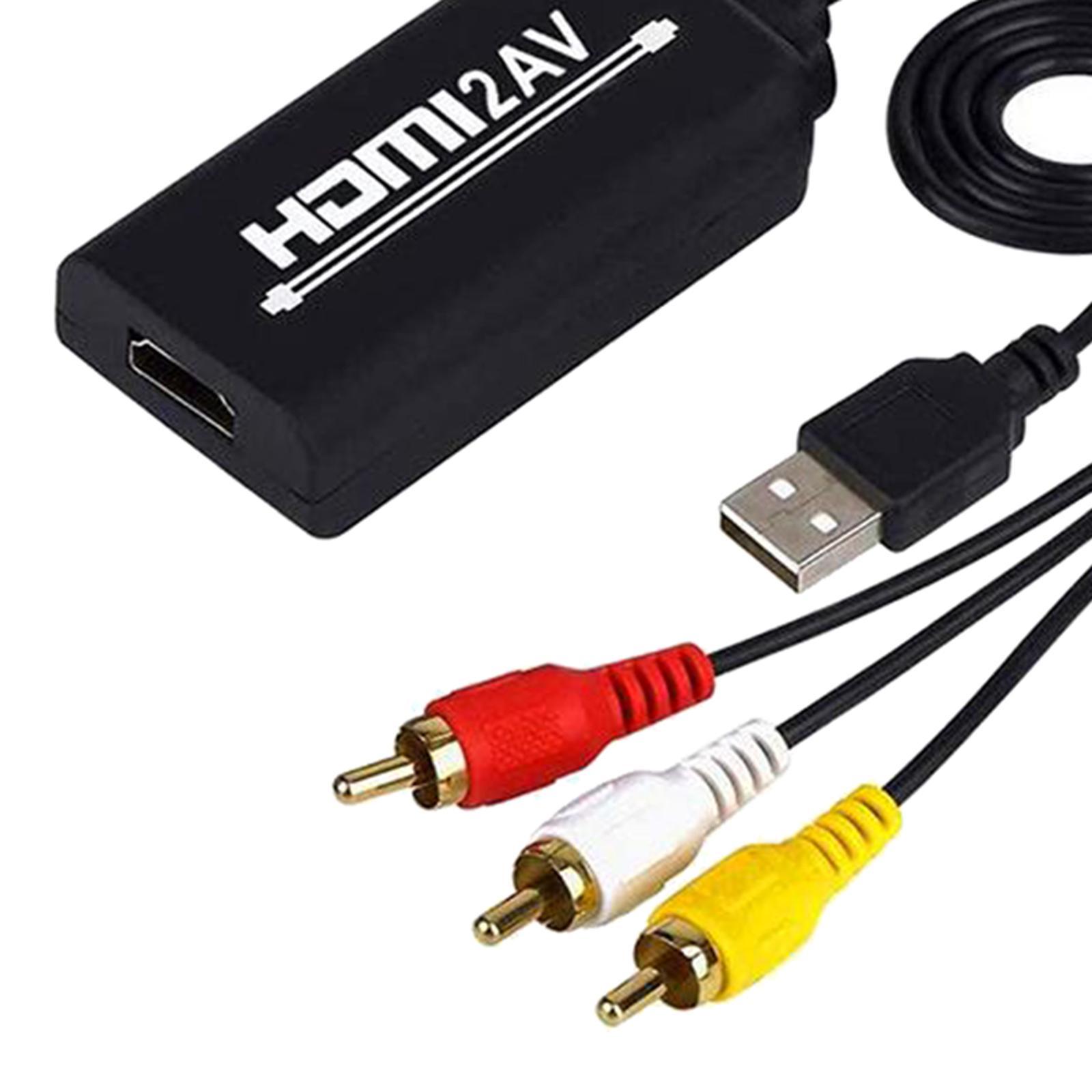 1080P to 3 RCA Video Audio Converter Cable Adapter for HDTV