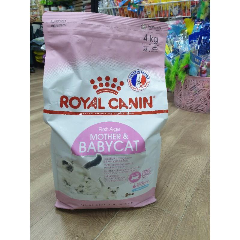 Thức ăn dinh dưỡng cho mèo mẹ va mèo con - Hạt Royal Canin Mother &amp; Babycat - túi 4kg