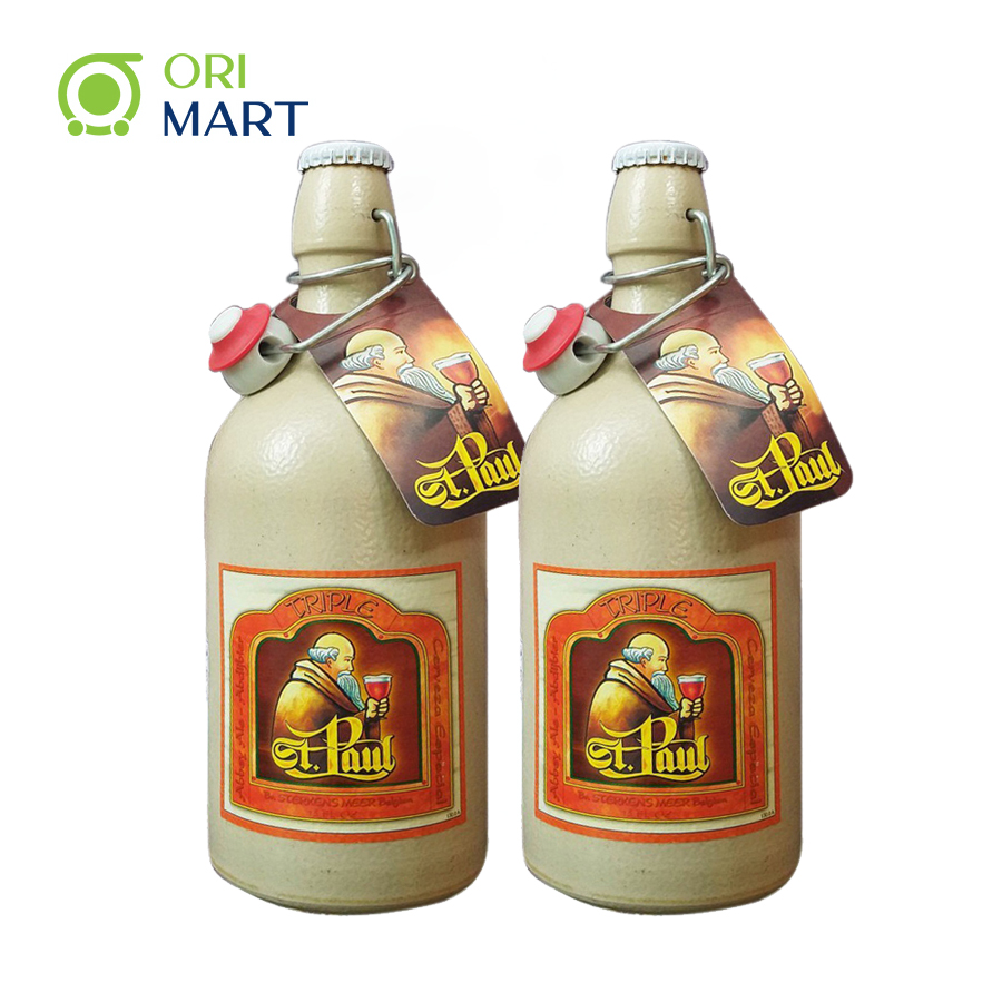 Combo 2 Bia Sứ Thầy Tu ST. PAUL TRIPLE Lên Men Nổi 500ml Nhập Khẩu Từ Bỉ ORIMART