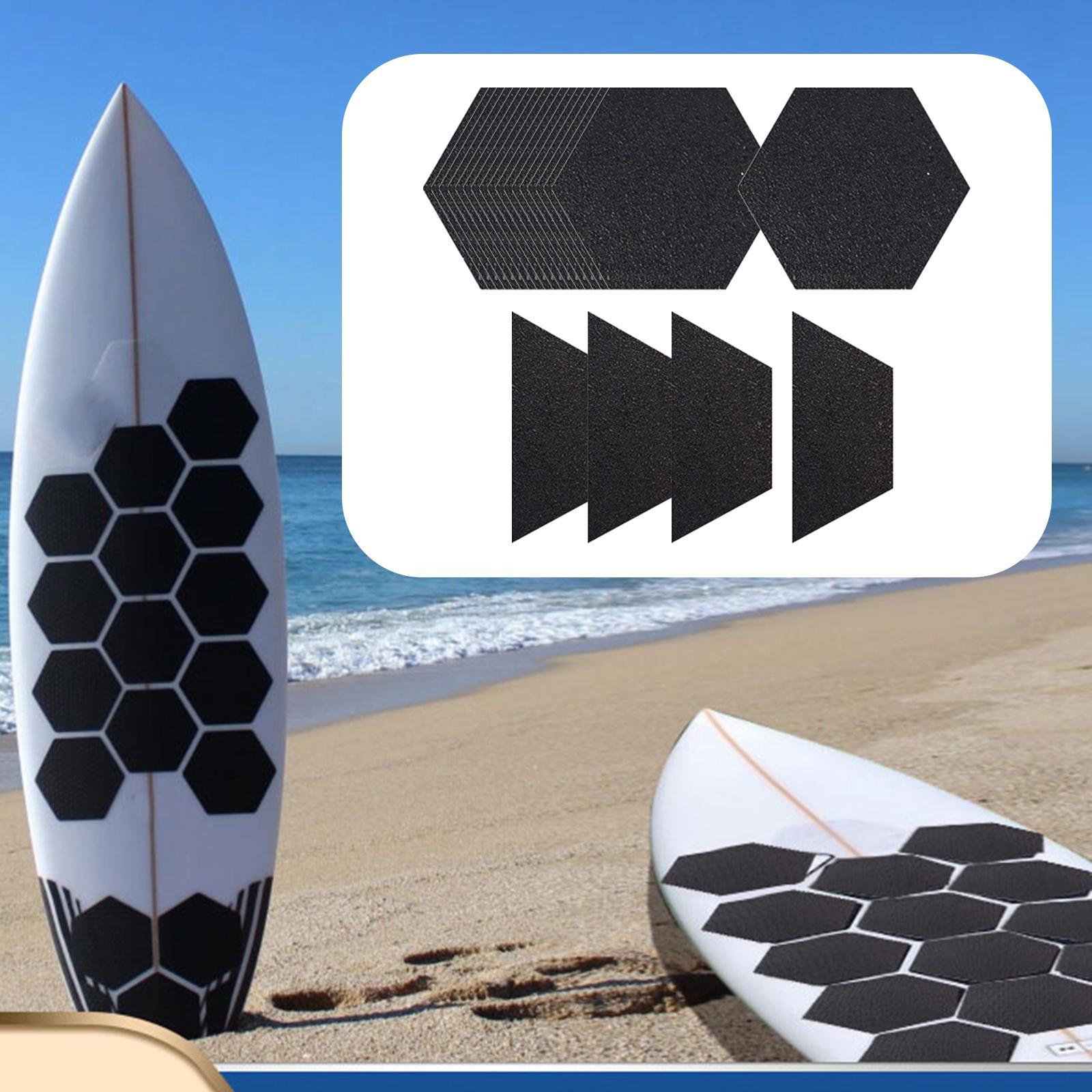 Hexagon Surfboard Traction Pads Deck Pads for Fish Board Skimboard Grip Surf