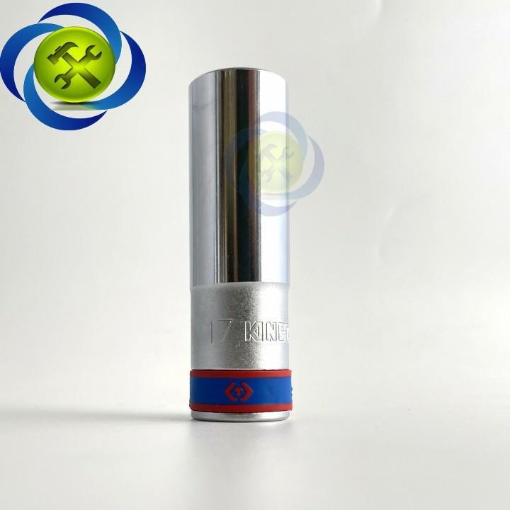 Tuýp 17mm 1/2 Kingtony 423017M loại dài 77mm 12 cạnh màu trắng
