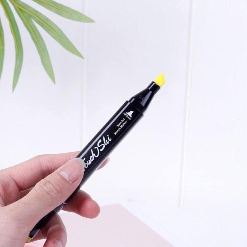 Bộ bút màu dạ Market Touch 48PCS (48 cây đa sắc màu) kèm túi vải họa cụ vẽ tranh cao cấp