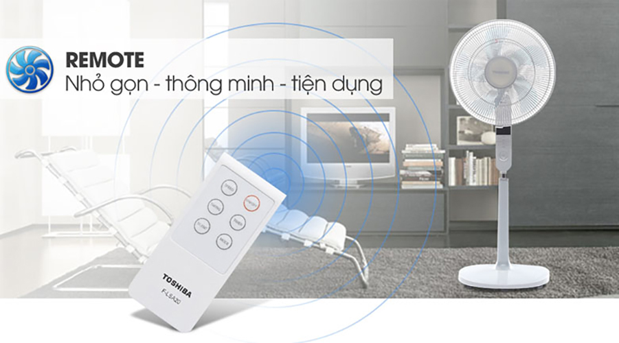 Quạt Đứng Toshiba F- LSA20VN - Trắng - Hàng chính hãng