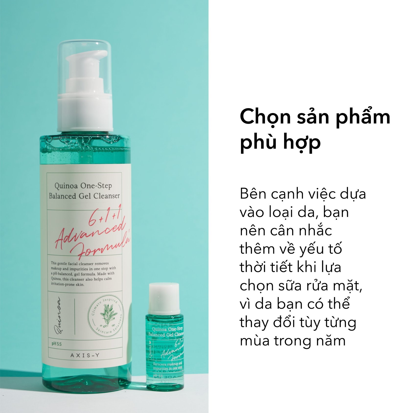 Combo 2 Sản Phẩm Dưỡng Ẩm, Hỗ Trợ Giảm Mụn AXIS-Y (SRM 180ml, Toner 200ml)