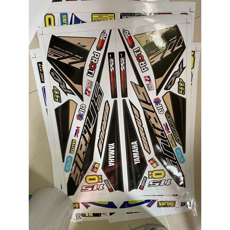 Tem chế Sirius dán xe đen