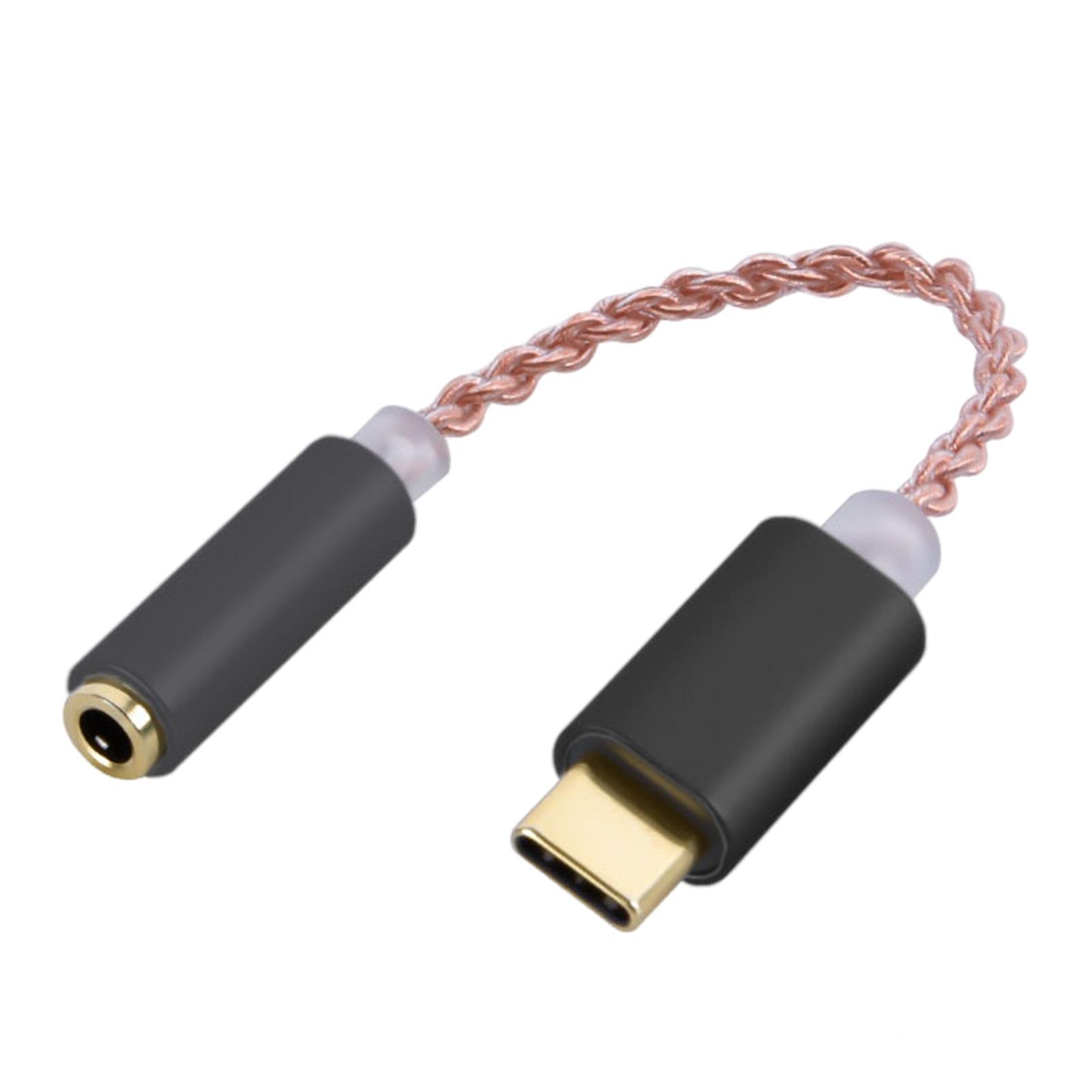 USB C to 3.5mm Audio Adapter Headphone Jack Cable Adapter for Phones