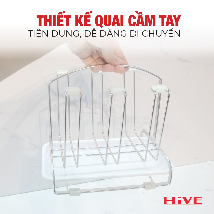 Giá úp ly HiVE inox 304 New Collection