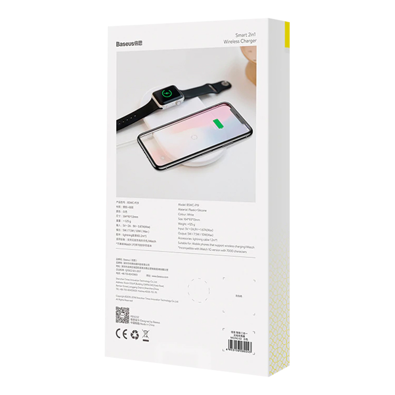 Đế Sạc Không Dây 2 In 1 Baseus Cho Apple Watch Và iPhone - Hàng Chính Hãng