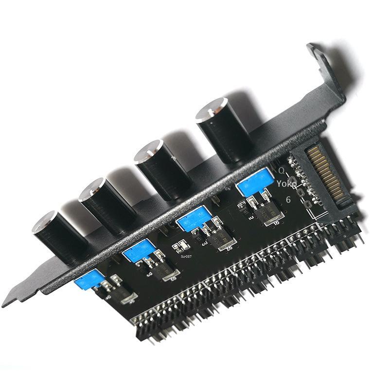 Bộ điều khiển tốc độ quạt khung gầm PCI bit thuận lợi nhất Điều khiển 4 chiều điều khiển trung tâm giao diện SATA máy tính điều khiển nhiệt độ tản nhiệt điều khiển công tắc