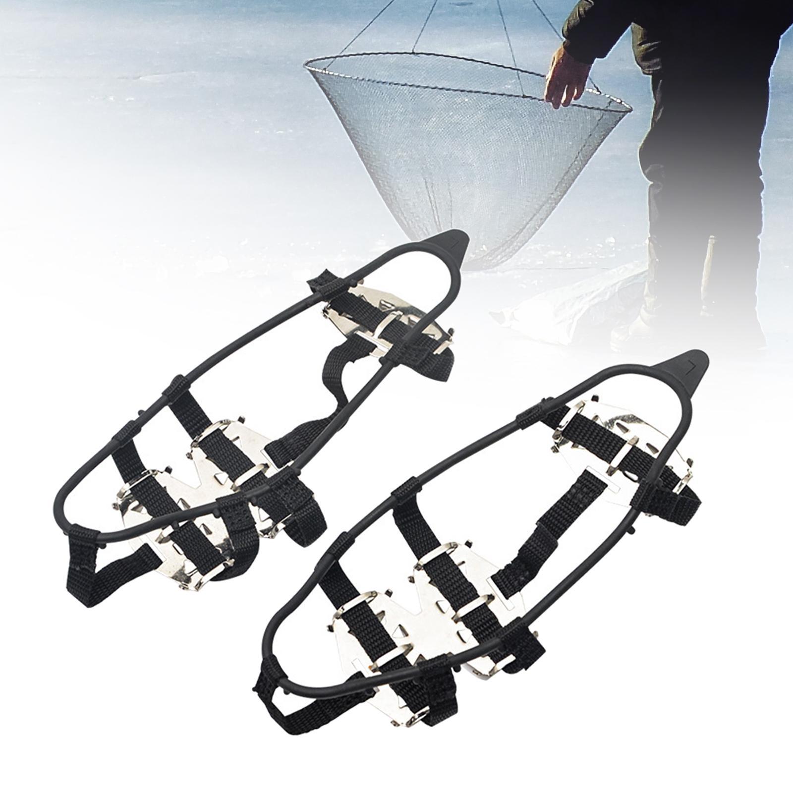 Ice Snow Crampons Snow Grips 24 Tooths Traction System Shoe Cover Crampon for Snow Boot Fishing Outdoor Walking