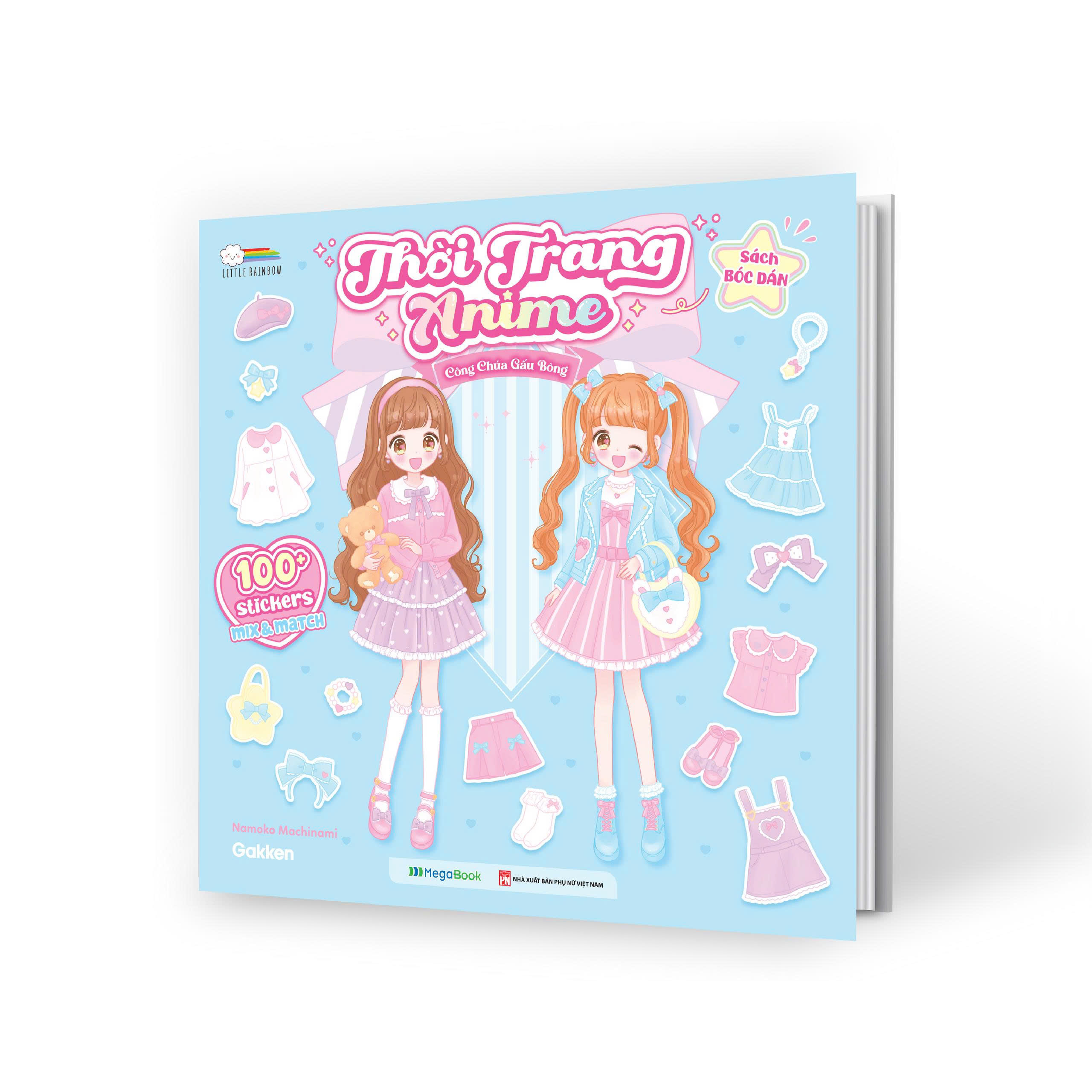 Thời Trang Anime (100+ Stickers Dễ Thương) - Sách Bóc Dán Sticker Thời Trang Cho Bé Gái - ảnh 2