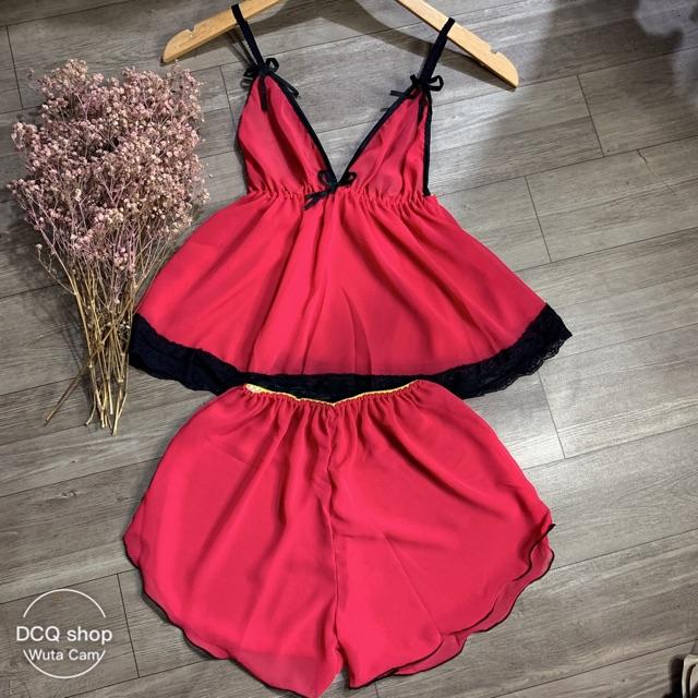 SET BỘ MẶC NGỦ vải voan siêu sexy size dưới 58kg hình thiệt, chọn ngẫu nhiên