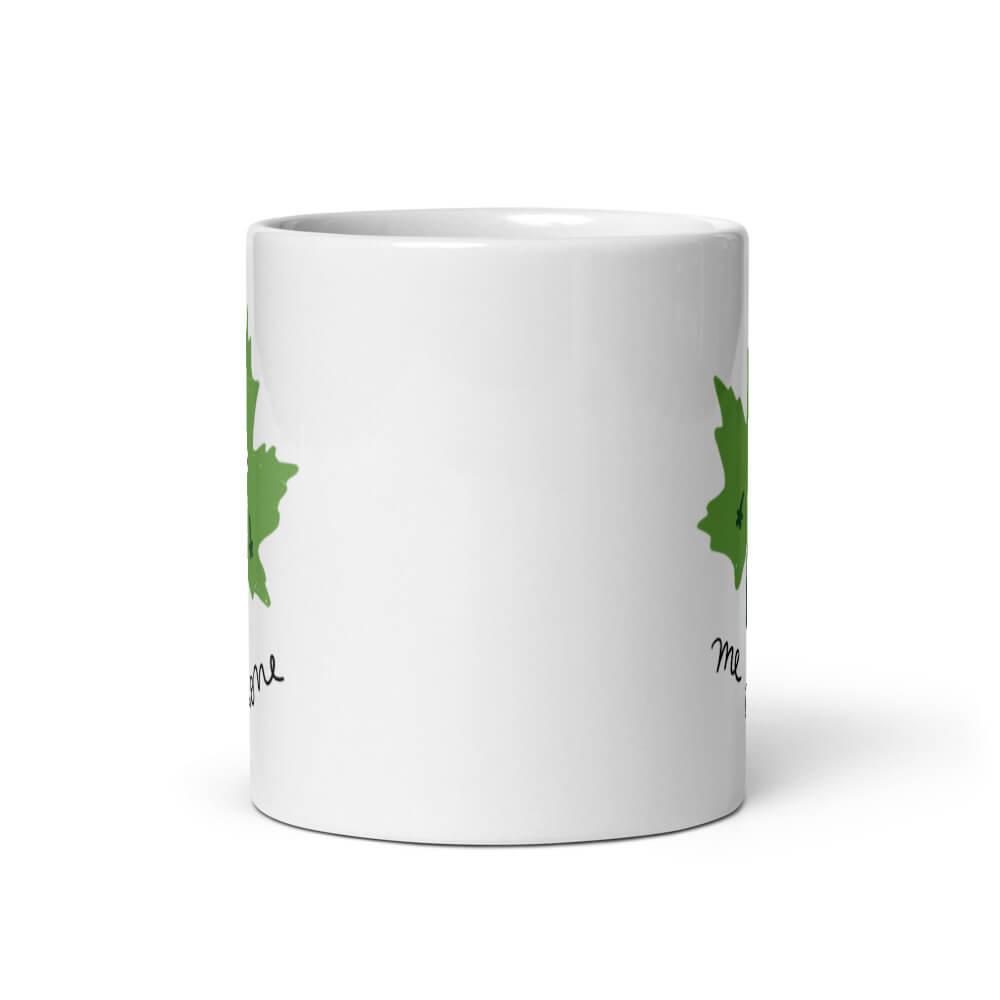 Cốc sứ hình lá dễ thương Leaf me alone