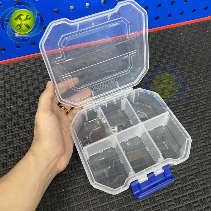 Bộ 3 hộp nhựa trong suốt WADFOW WTB8343 đựng linh kiện, ôc vít