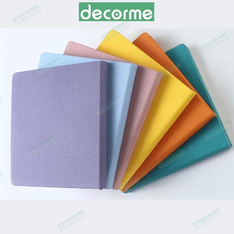Sổ Tay Vuông Sổ Tay Bullet Journal Ruột Kẻ Ngang Bìa Da Cao Cấp Nhiều Màu Mẫu Decorme