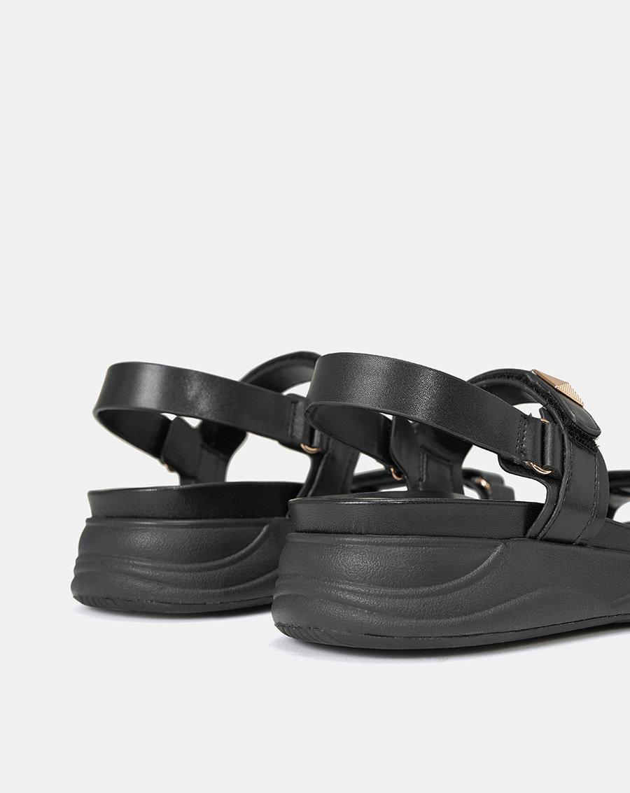 Giày Sandal Nữ 5cm Thời Trang JUNO Thể Thao Phối Khoá Trang Trí SD05103