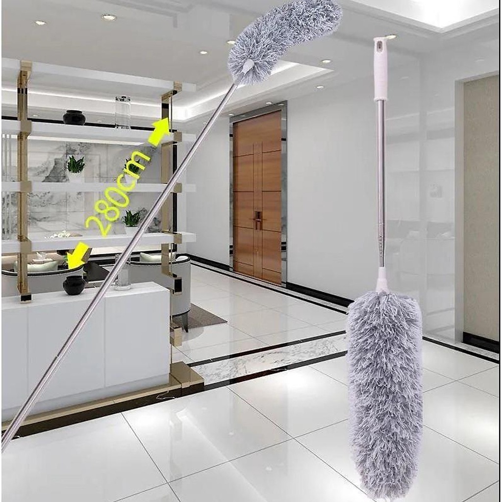 Chổi lau quét bụi trần nhà cán Inox
