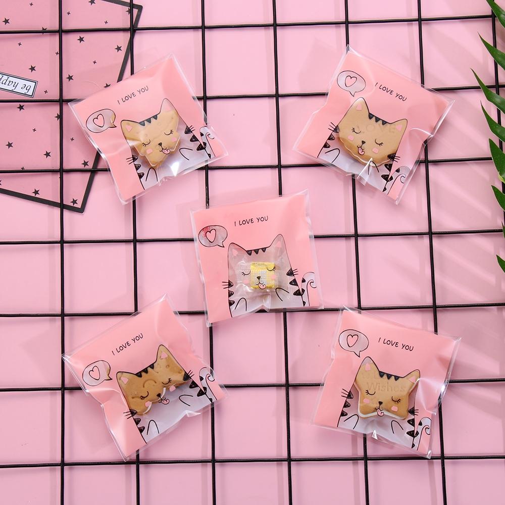 Set 95 Túi Đựng Bánh Kẹo In Hình Hoạt Hình Dễ Thương