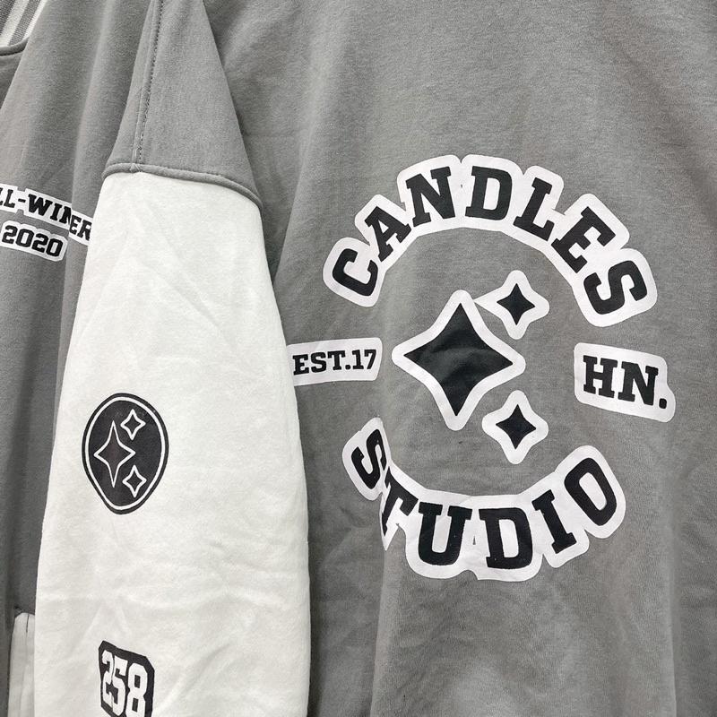 Áo bomber 2020 xám ảnh thật unisex