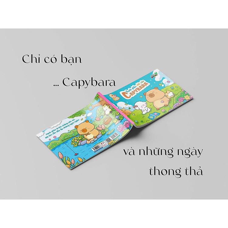 Sách Tô Màu - Capybara - Hạnh Phúc Nhỏ Của Capybara