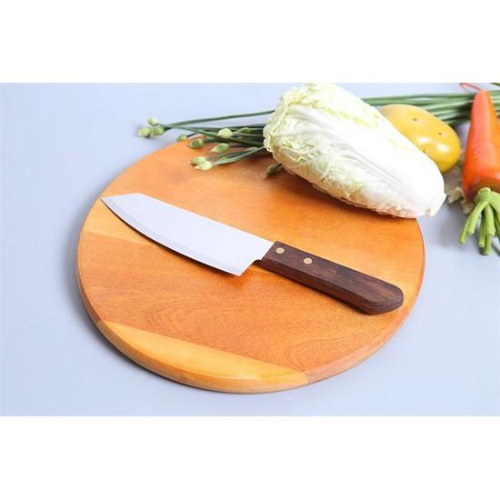 Dao bếp cán gỗ inox dài 30cm cao cấp kiểu dáng đẹp mắt, độ sắc và độ bền cao