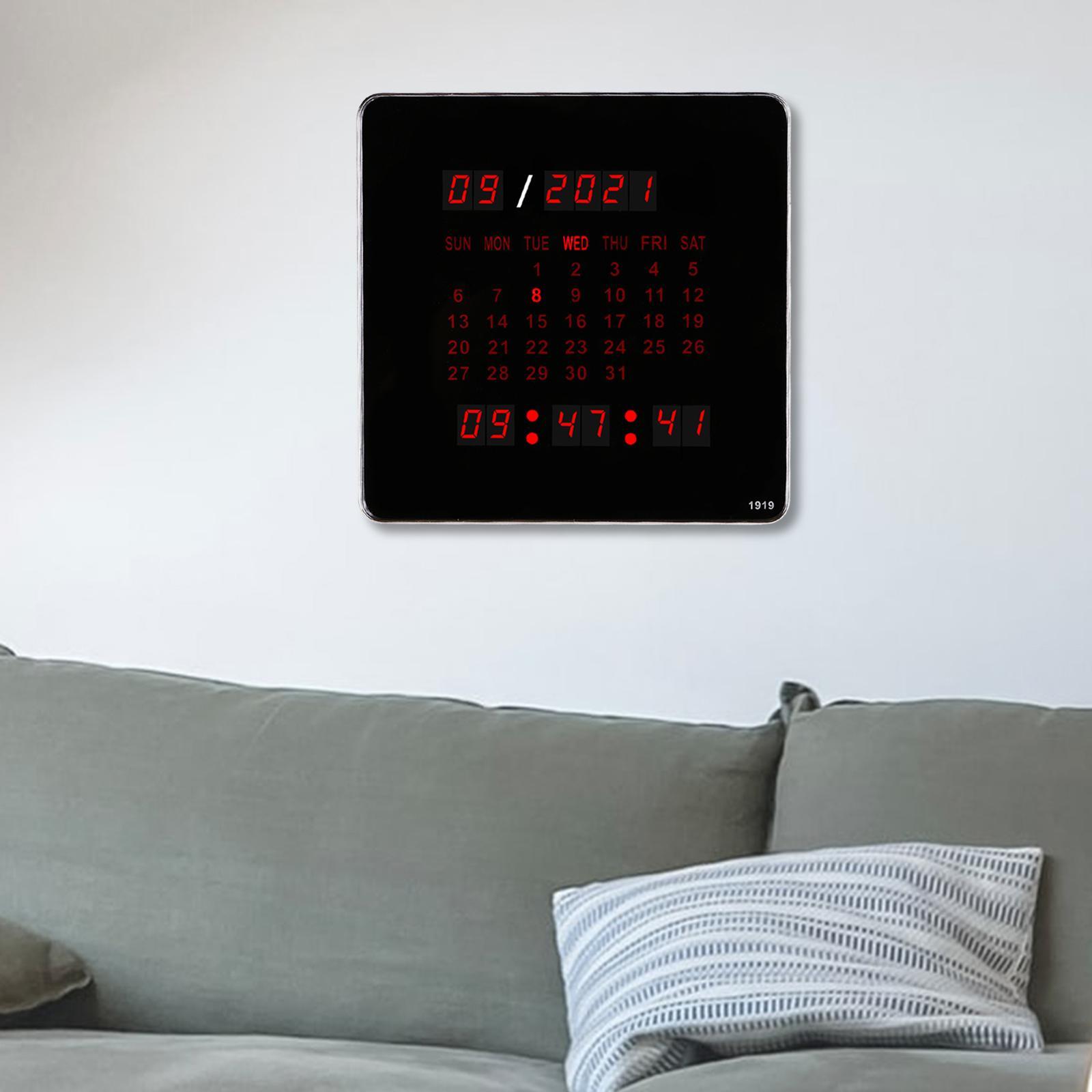 Digital Wall Clock Calendar Desk Clock for Living Room Study Room Home