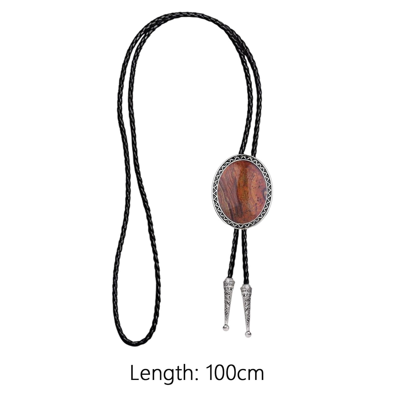 PU Bolo Tie Necktie Costume Wedding Halloween Necklace Handmade Fancy Dress