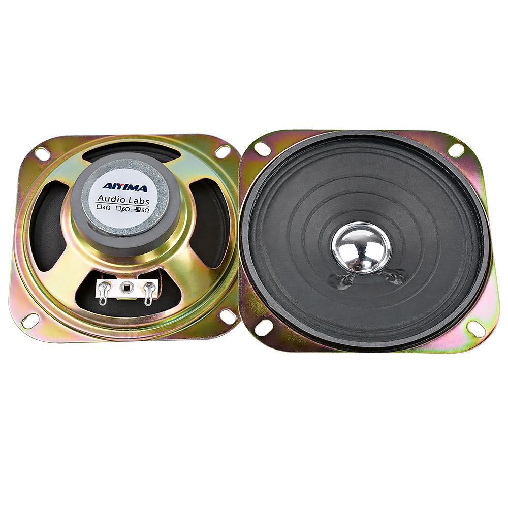 AIYIMA 2 Chiếc 4 Inch Loa Âm Thanh Di Động Cột Đầy Đủ Âm Nhạc Âm Thanh Loa 8 Ohm 5 W Loa Tự Làm Cho Rạp Hát Tại Nhà