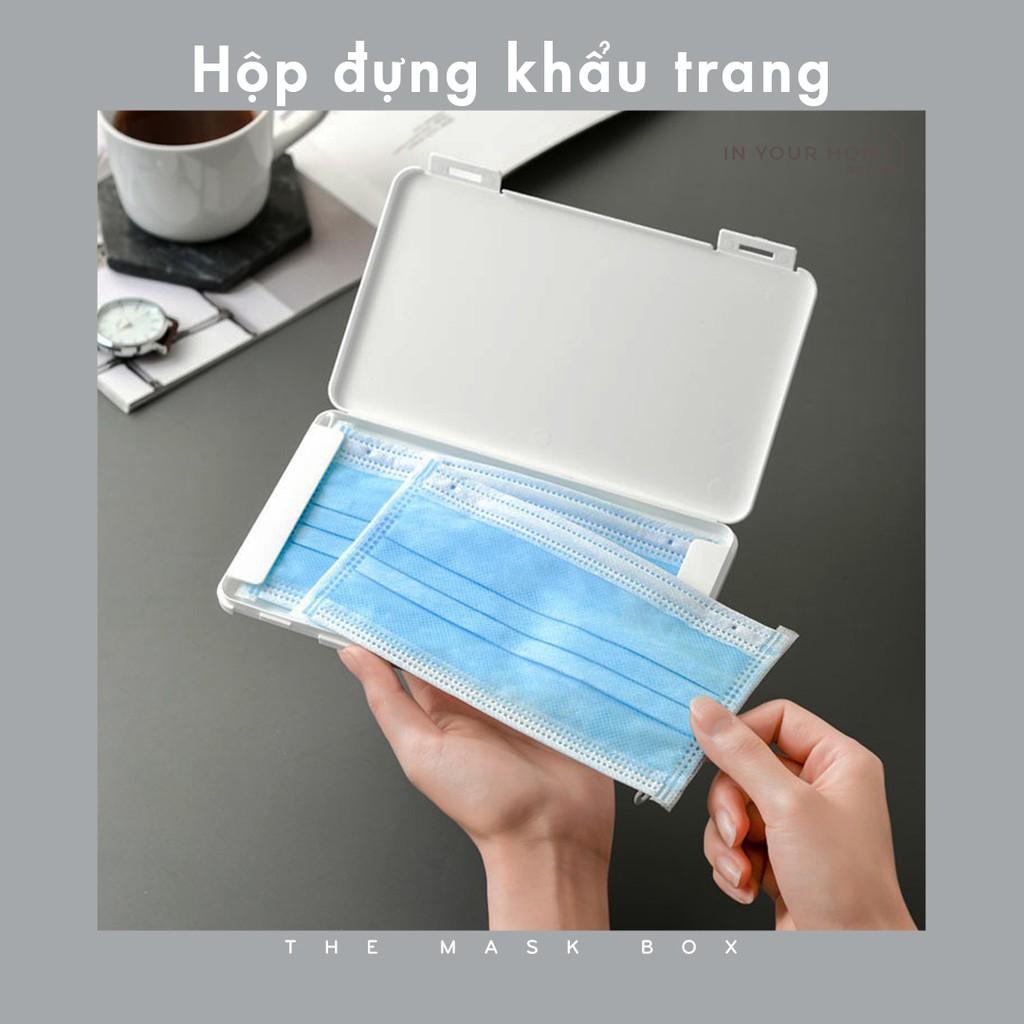 Hộp Đựng Khẩu Trang Khử Trùng Hình Chữ Nhật Nhỏ Gọn Tiện Lợi