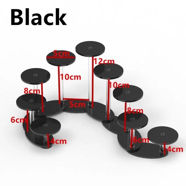 9 Tầng,10 màu sắc, Kệ/giá đỡ Mica trưng bày sản phẩm, nước hoa, son, mô hình quà tặng - Trắng sữa, Trắng sữa
