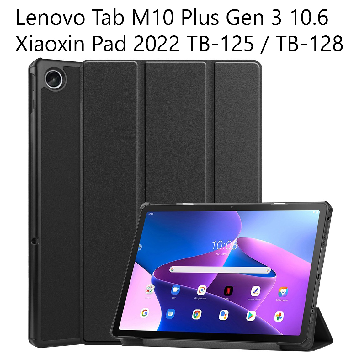 Bao da Cover Cho Máy Tính Bảng Lenovo Tab M10 Plus Gen 3 10.6 Xiaoxin Pad 2022 TB-125 / TB-128 Smart Cover