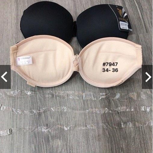 Áo lót cup ngực không dây nâng ngực, áo ngực không dây hở lưng siêu hot