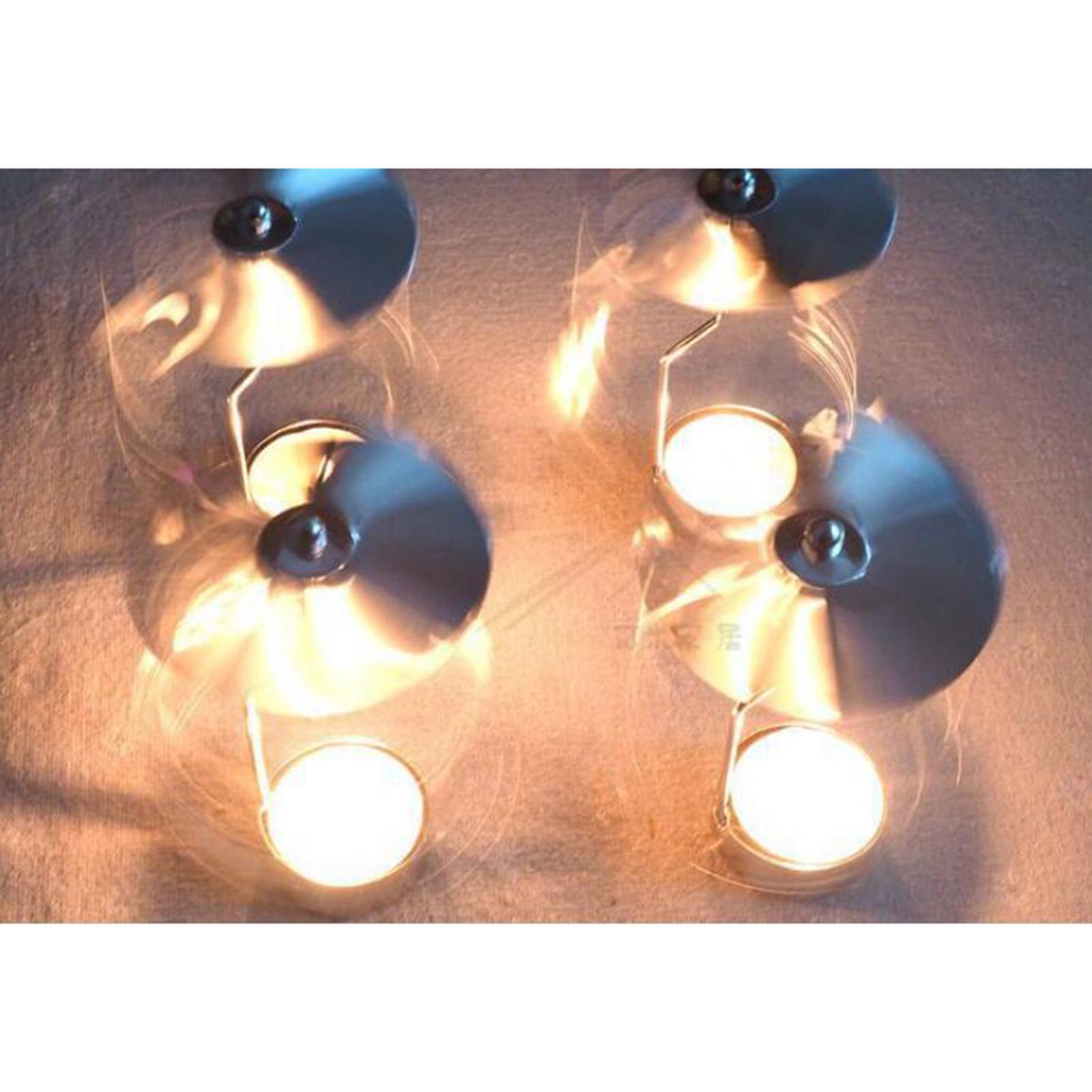 2 Spinning Tea Light Candle Holder Candle Ornament Rotating Candlestick