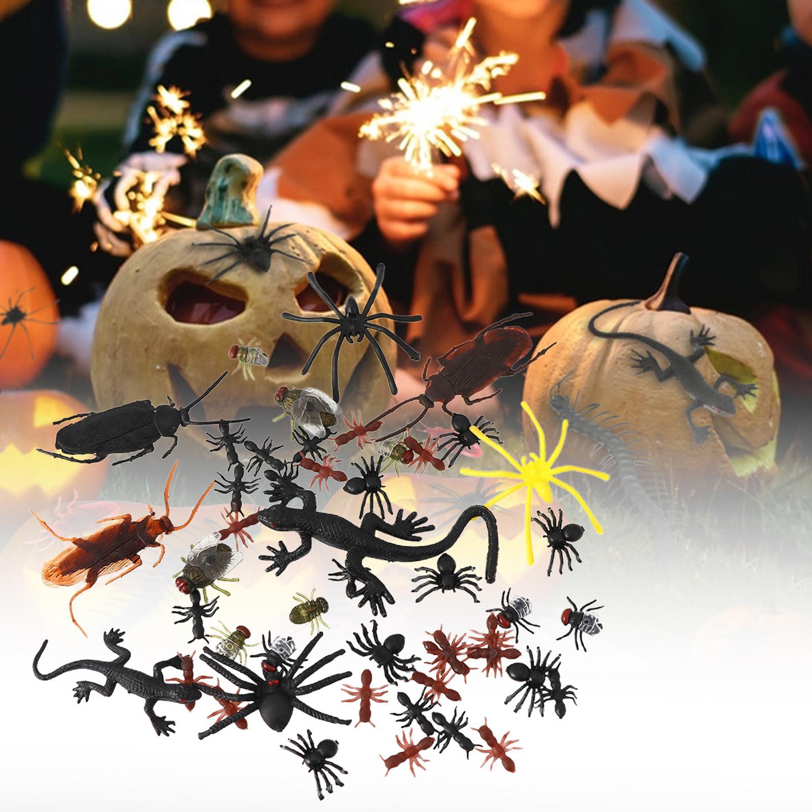 Halloween Animal Figures, Halloween Gecko Model, Educational Toys Tricky Toys Simulation Gecko Model, Fake Centipede, for Boys Children Kids