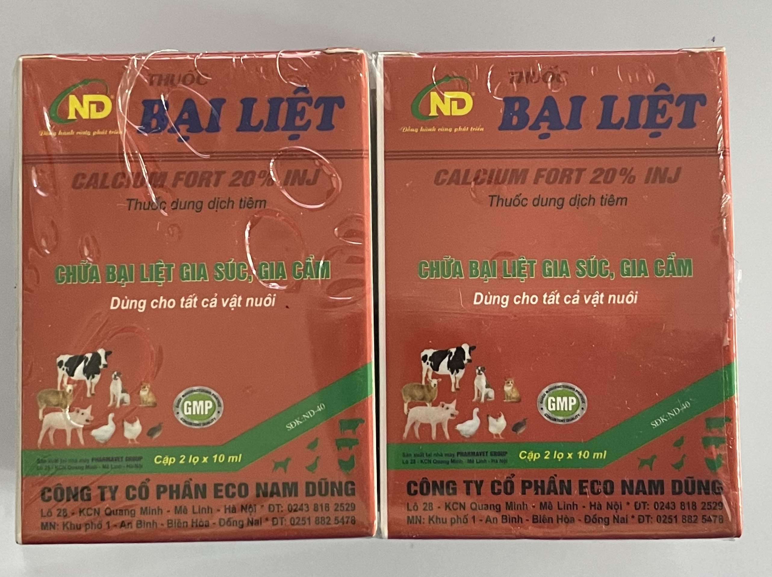BẠI LIỆT CALCIUM FORT 20% - CHỮA BẠI LIỆT GIA SÚC, GIA CẦM