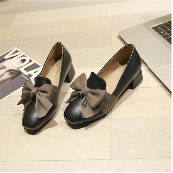 GIẦY BỆT NƠ LỤA CAO 3CM